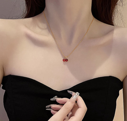 The Red Cherry Necklace