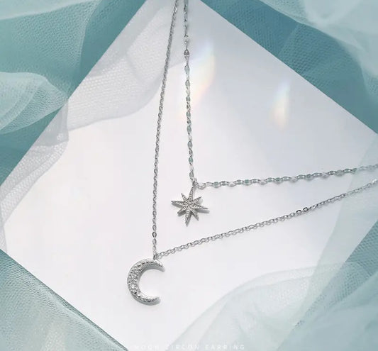 The Moon & Star
Dual Chain Necklace
