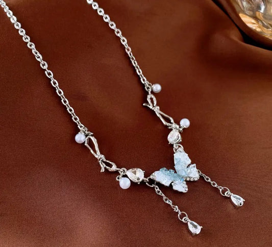 Ice Crystal Butterfly
Tassels Necklace