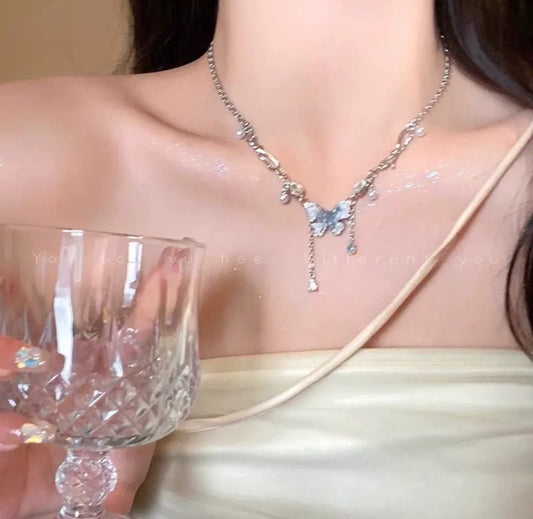 Ice Crystal Butterfly
Tassels Necklace