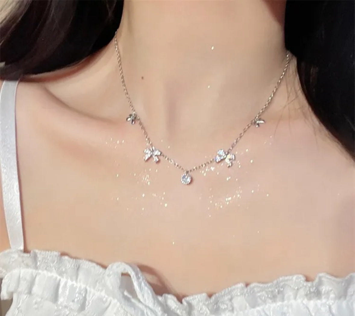 Bow Charms Necklace
