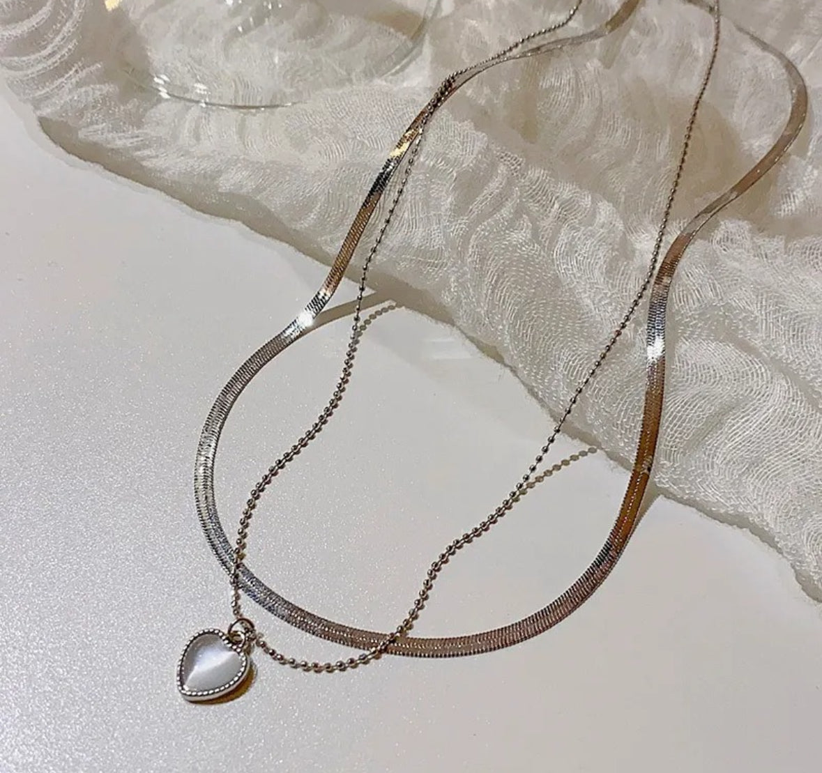 Heart Dual Chain
Necklace