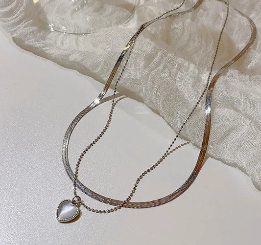 Heart Dual Chain
Necklace