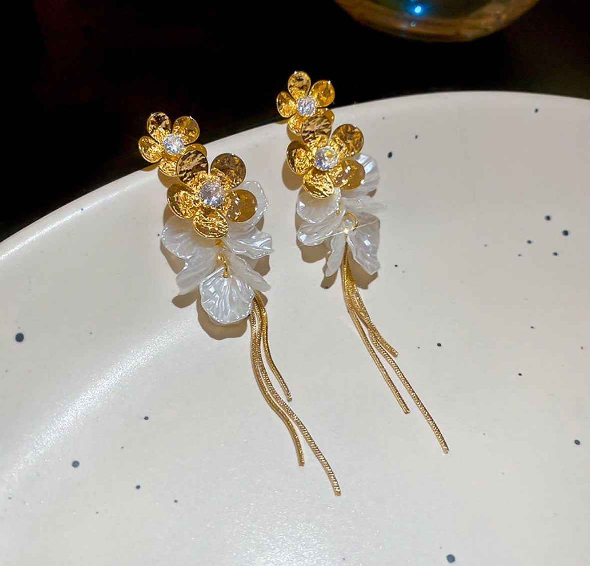 Versatile Floral Tassel Earrings