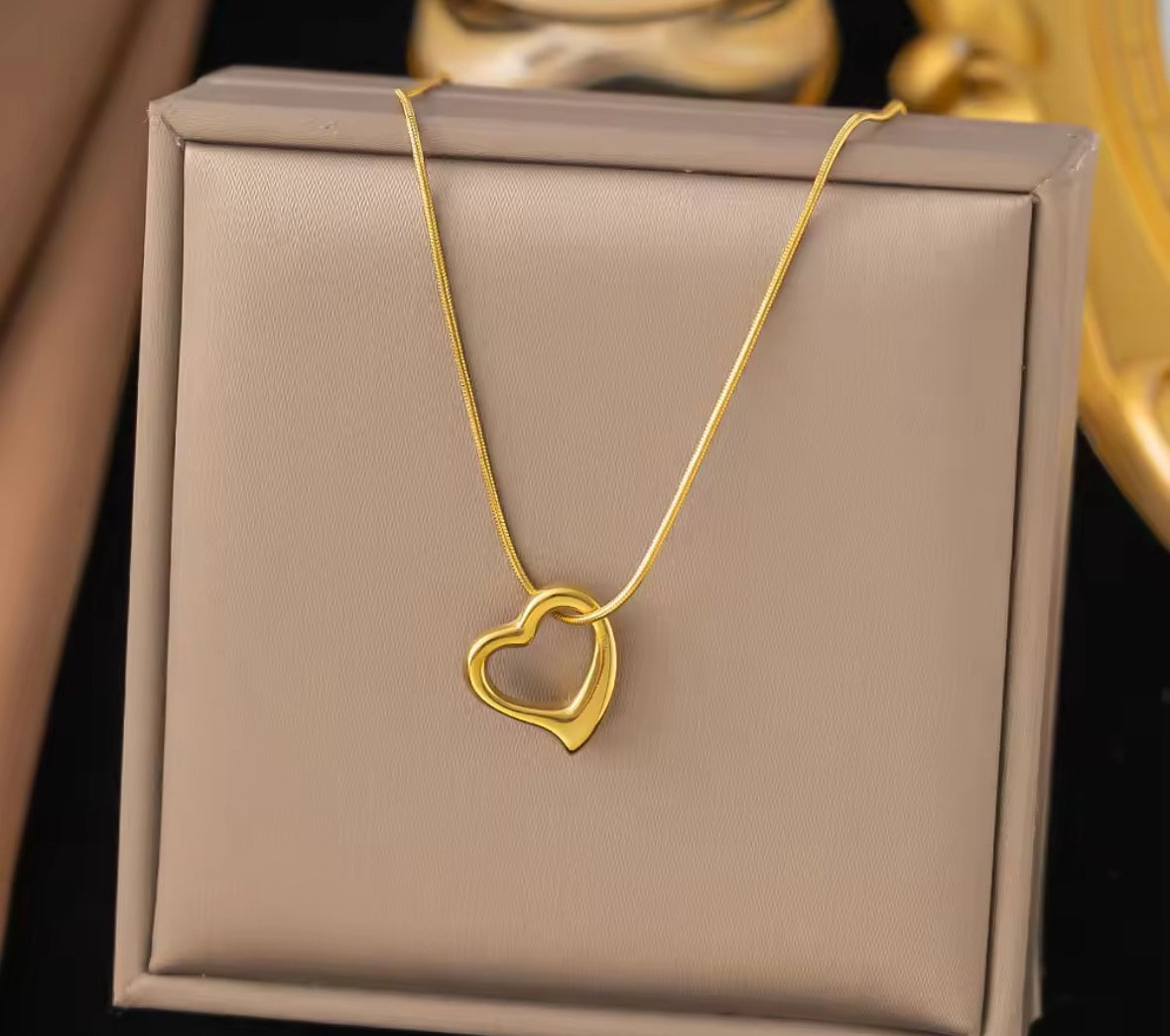 Hollow Heart Necklace