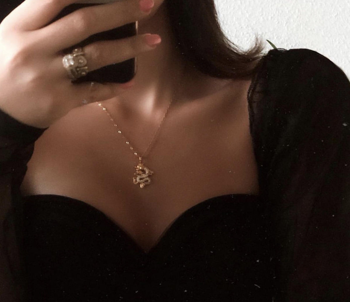 The Chinese
Dragon Pendant Necklace