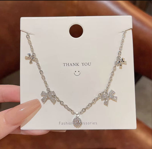 Bow Charms Necklace