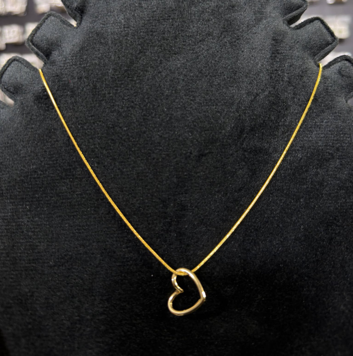 Hollow Heart Necklace