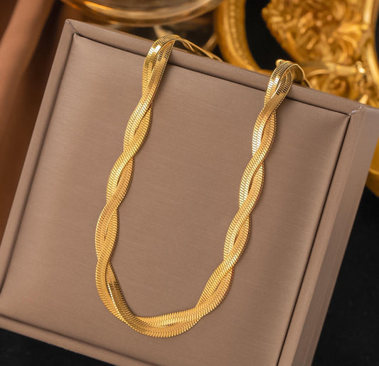 2 Layer Twisted
Flat Snake Chain