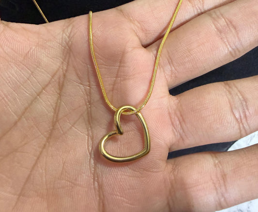 Hollow Heart Necklace