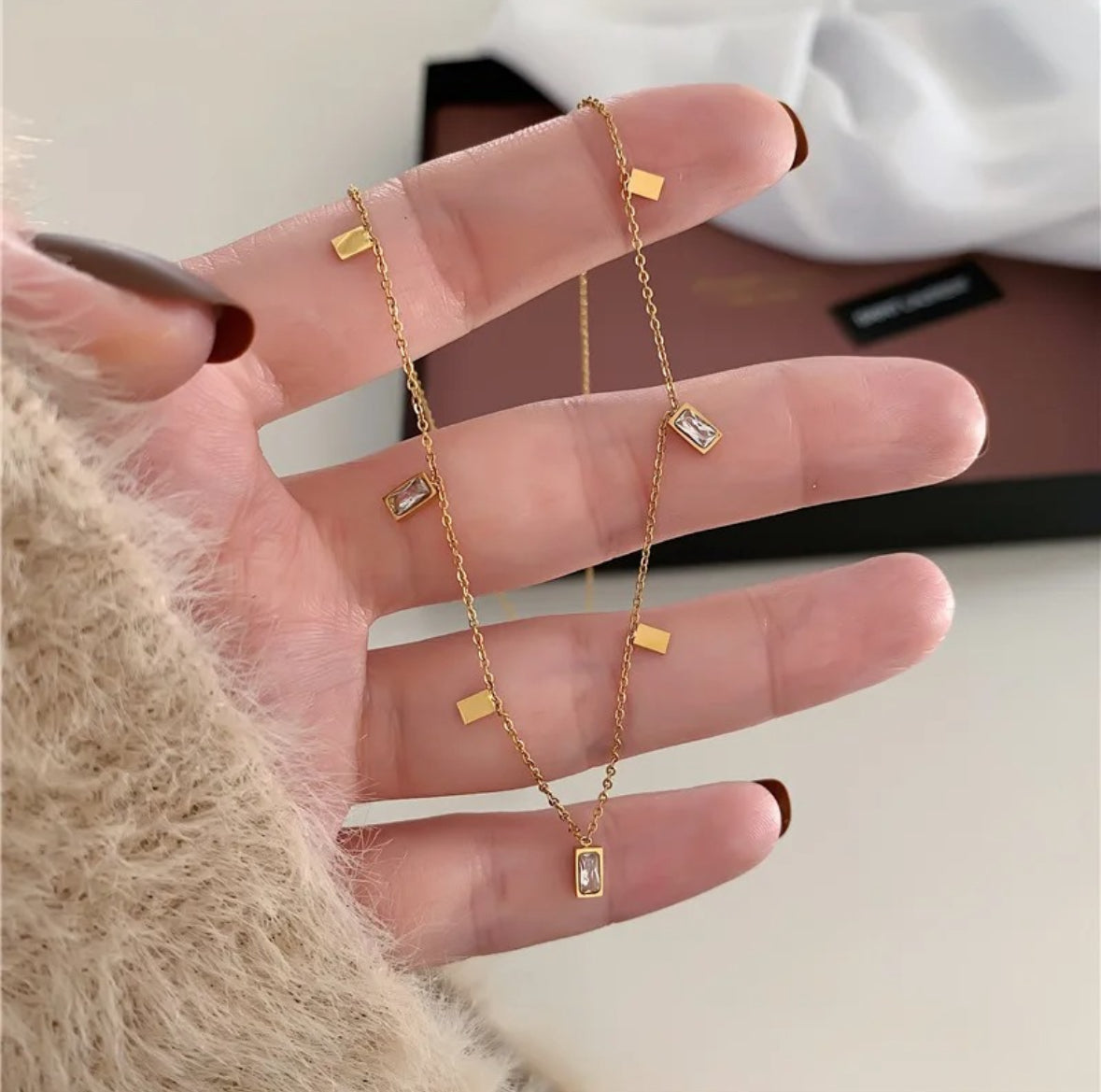 Square Geometric
Charms Necklace