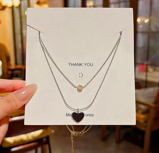 Black Heart Two
Chain Necklace